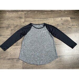 EUC Womens‎ Under Armour 3/4 Sleeve Loose Fit Heat Gear Top Size S